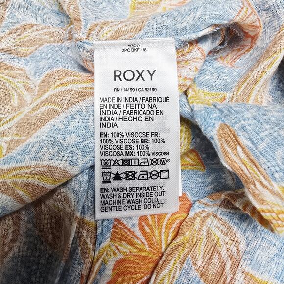 Roxy Kimono Duster Size M/L Tropical Floral Short Sleeve Bohemian Festival NWT - Picture 11 of 11